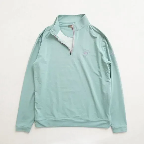 Peter Millar Light Blue Crew Neck Sweater - Picture 1 of 10